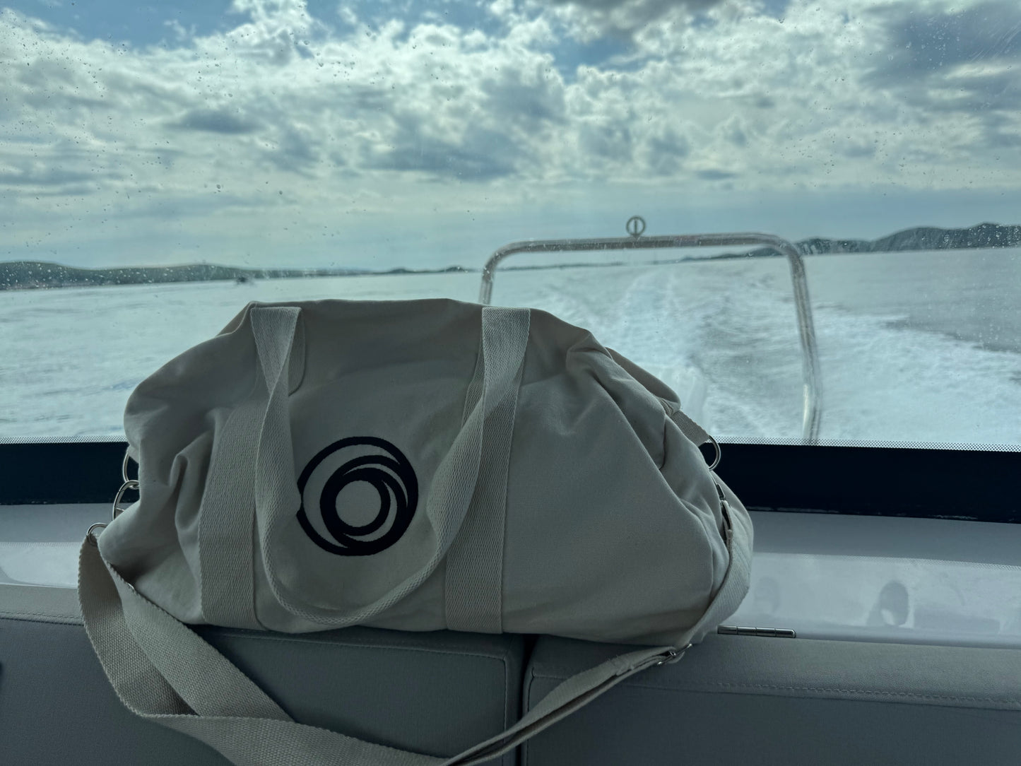Organic cotton duffle bag