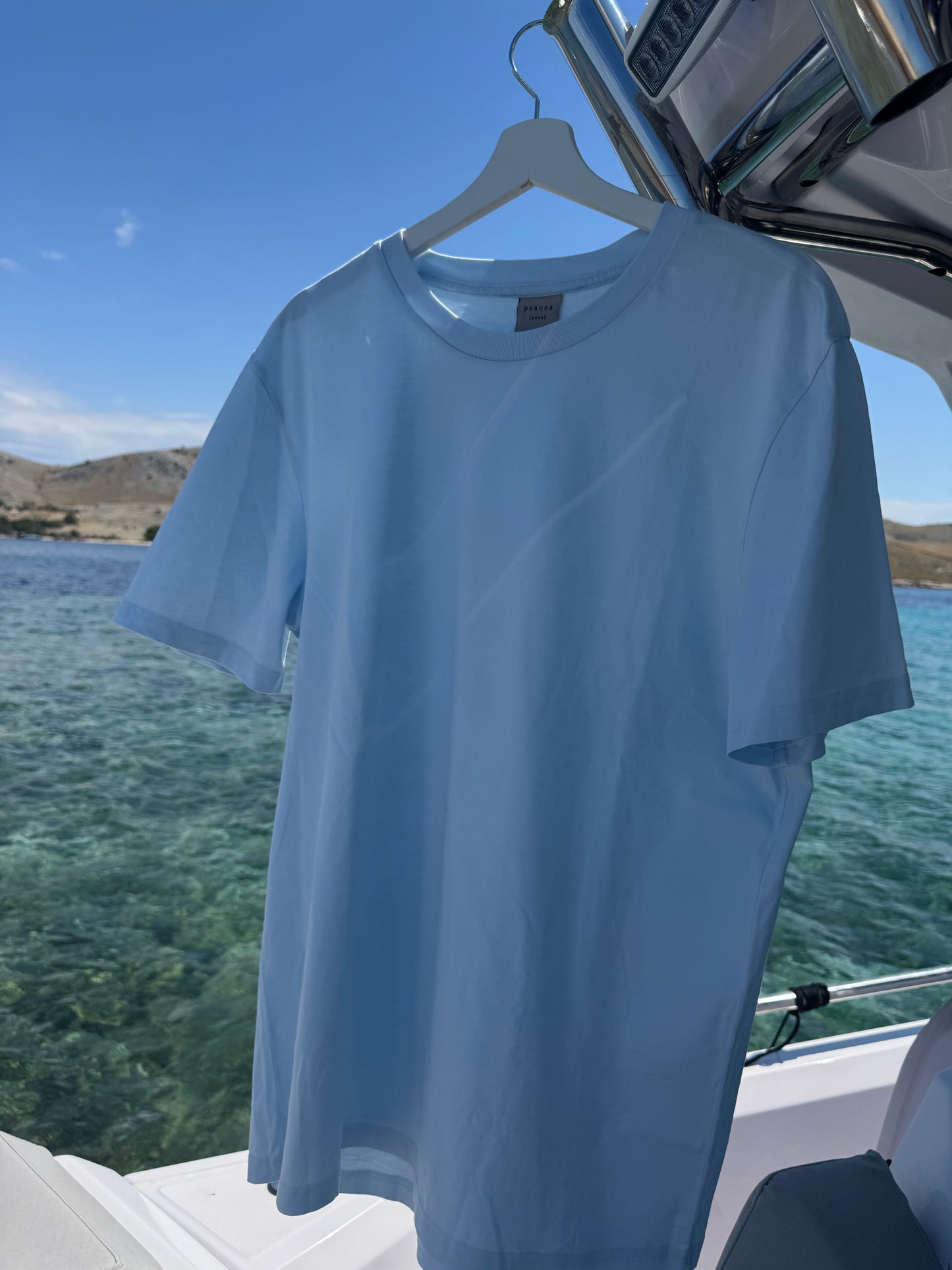 Baby blue shirt