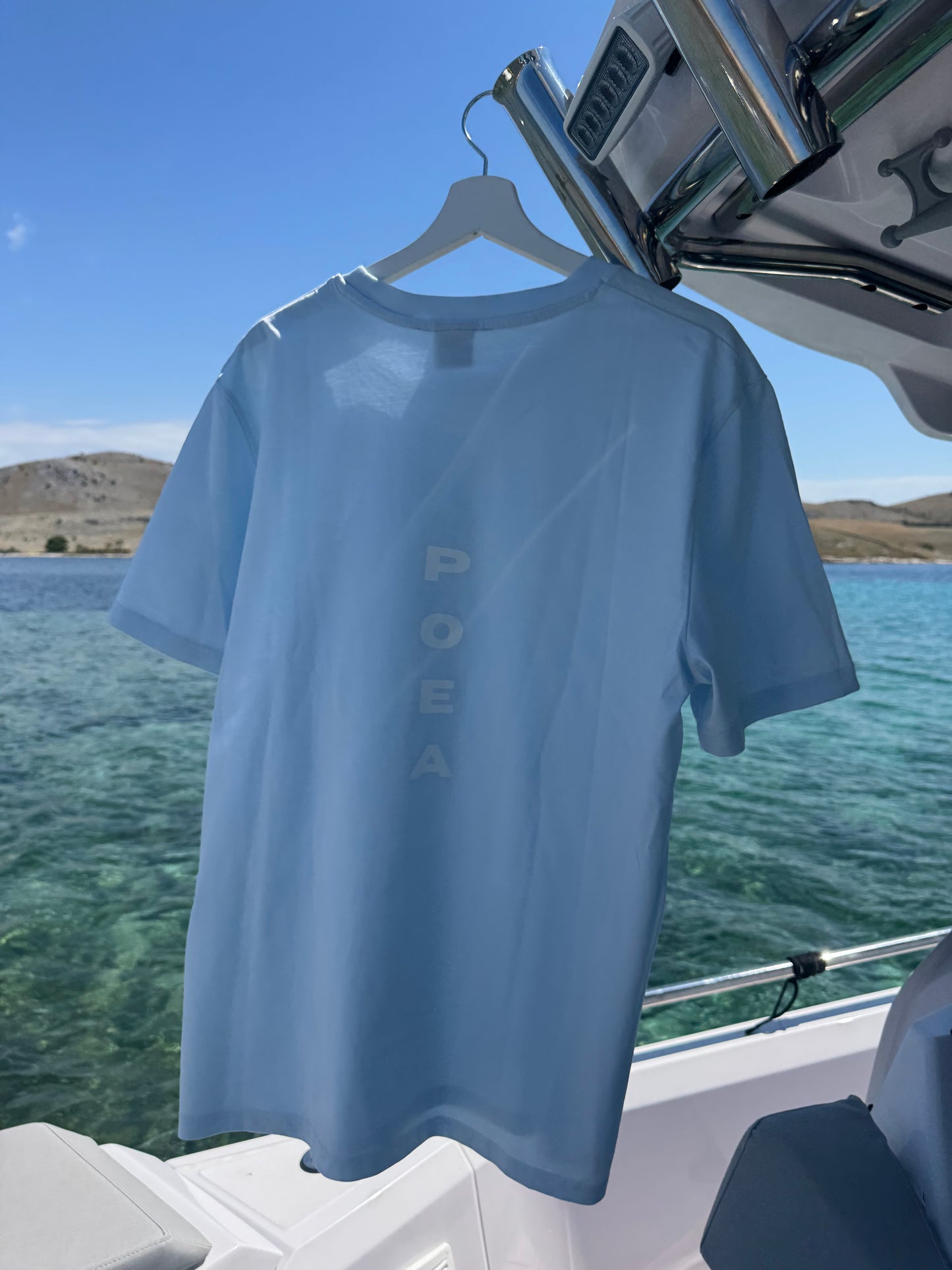 Baby blue shirt