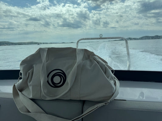 Organic cotton duffle bag