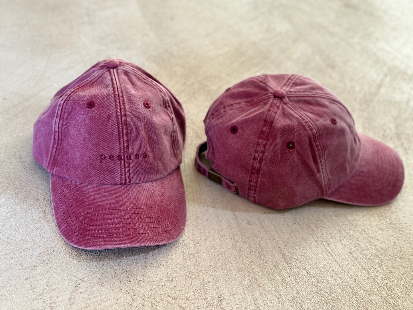 Organic cotton hat vintage red