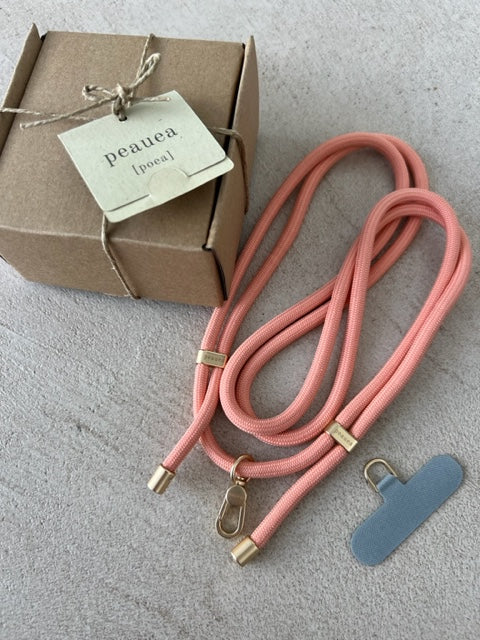 Personal peace neckle - coral